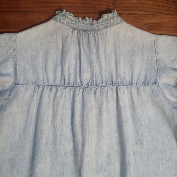 RAILS ruthie button down shirt in light acid wash (S) - Picture 12 of 15